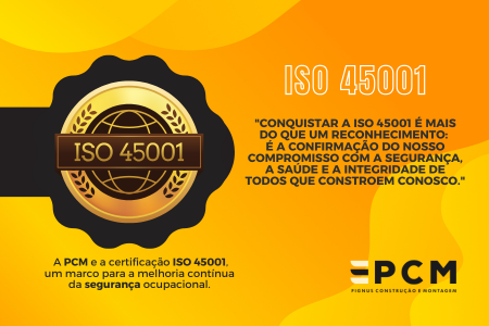 Leia mais sobre o artigo PCM conquista a Certificação ISO 45001